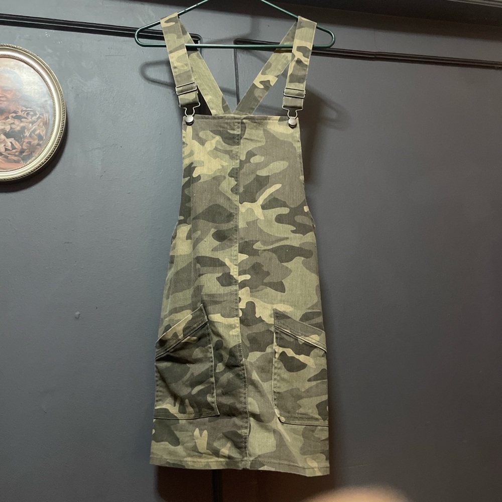 No Boundaries - Camo Overall Skirt
